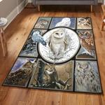 owl washable rugs owl snow owl rug