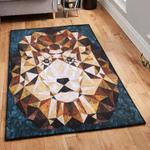 panthera leo art deco rug lion abstraction gs cl rug