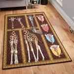 parent and child washable rugs giraffe giraffe family rug