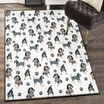 paws print indoor outdoor rugs bluetick coonhound paw rug