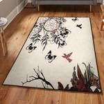 peace indoor outdoor rugs peace butterflies dreamcatcher rug
