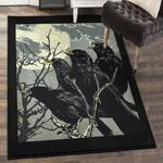 raven kitchen rugs crow rug