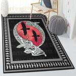 raven washable area rugs huginn and muninn viking raven rug