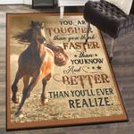 riding horse large living room rugs horse you are tougher rug