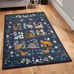 sciuridae modern area rugs squirrel rug
