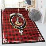 scotland lover living room rugs wallace clan badge tartan rug
