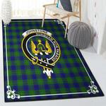 scottish gift area rugs johnstone clan badge tartan rug