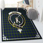scottish gift large living room rugs gunn clan badge tartan rug