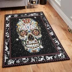 Skull Indoor Outdoor Rugs, Skull Galaxy Skull Rug