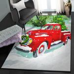 snowman area rugs for living room red truck christmas rug