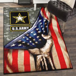 Us Army Lover Large Living Room Rugs, Us Army Rug