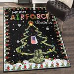 xmas decoration non shedding area rug airforce christmas rug