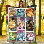12691 eevee evolution anime manga quilt blanket 0