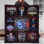 2022 ku kansas university basketball blanket champion quilt 0