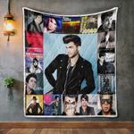 adam lambert album covers quilt blanket 0