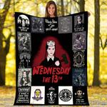addams family wednesday the 13th fleece blanket halloween gifts 0