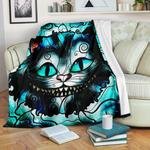 alice in wonderlands cheshire cat premium blanket 0