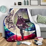 anime girl soul eate love you to the moon galaxy premium blanket 0