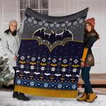 batman freeze ugly christmas custom blanket home decor 0