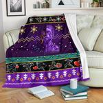 black panther purple christmas blanket amazing gift idea 0