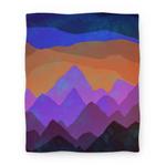 blanket50fl whi z1 t abstract mountain sunset