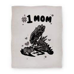 Movie Anime Alien Queen #1 Mom Premium Fleece Sherpa Blanket Perfect And Unique Gifts For Family On Christmas