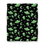 blanket50fl whi z1 t aliens and ufo cosmic space pattern