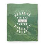blanket50fl whi z1 t believe you can and you re halfway there theodore roosevelt