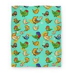 blanket50fl whi z1 t bird lover pattern
