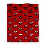 blanket50fl whi z1 t black vampire lips pattern
