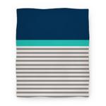 blanket50fl whi z1 t blue color block stripe