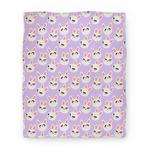 blanket50fl whi z1 t bunbun pattern lavender