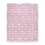 blanket50fl whi z1 t bunbun pattern pink
