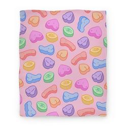 Movie Anime Candy Parts (NSFW Valentine) Premium Fleece Sherpa Blanket Perfect Gifts For Family On Christmas