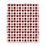 blanket50fl whi z1 t card deck symbols pattern