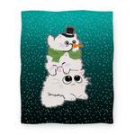 blanket50fl whi z1 t cat stack snowman