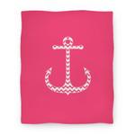 blanket50fl whi z1 t chevron anchor blanket pink and white