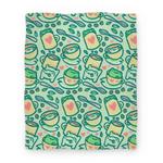 blanket50fl whi z1 t coffee and tea frogs