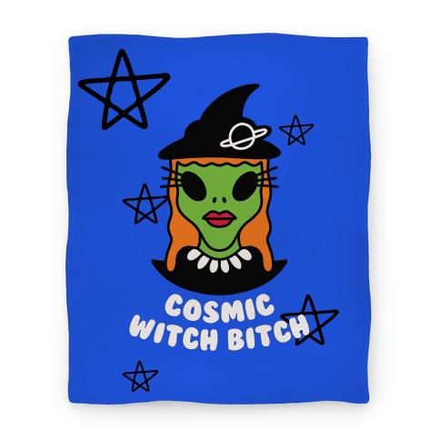 Movie Anime Cosmic Witch Bitch Premium Fleece Sherpa Blanket Perfect And Unique Gifts For Family On Christmas blanket50fl whi z1 t cosmic witch bitch