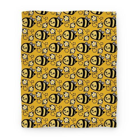 Movie Anime Cute Bumble Bee and Flower Pattern Premium Fleece Sherpa Blanket Perfect Gifts For Family On Christmas blanket50fl whi z1 t cute bumble bee and flower pattern blanket