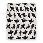 blanket50fl whi z1 t cute crow pattern