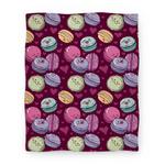 blanket50fl whi z1 t cute macarons pattern