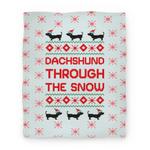 blanket50fl whi z1 t dachshund through the snow