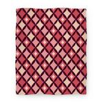 blanket50fl whi z1 t diamond pattern blanket red