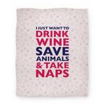 blanket50fl whi z1 t drink wine save animals take naps