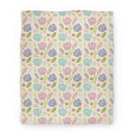 blanket50fl whi z1 t floral and leaves pattern