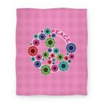 blanket50fl whi z1 t floral peace sign
