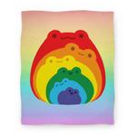 blanket50fl whi z1 t frogs in frogs in frogs rainbow