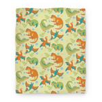 blanket50fl whi z1 t funky dinosaur friends pattern