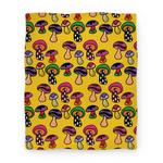 blanket50fl whi z1 t funky mushroom pattern